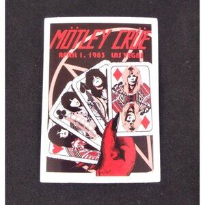 10/$10 Motley Crue April 1, 1983 Las Vegas Sticker 2.58" x 2" (D)